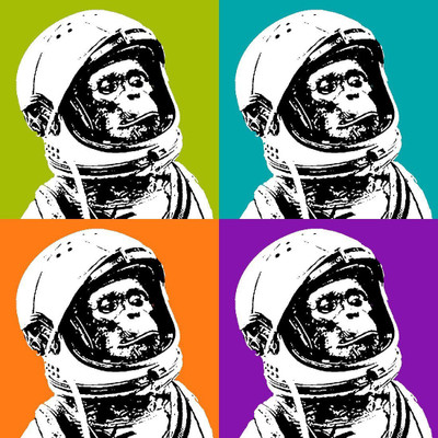 

Posterhouzz Astro Monkey Pop Art Poster Fine Art Print(18 inch X 12 inch, Rolled)
