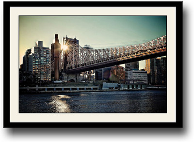 

Suspension Bridge View Fine Art Print(10 inch X 14 inch, Framed)