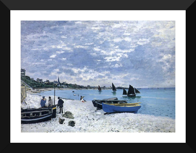 

Tallenge Old Masters Collection - The Beach at Sainte-Adresse By Claude Monet - Premium Quality A3 Size Framed Poster Paper Print(17 inch X 12 inch, Framed)
