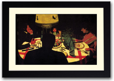 

Vintage Dinner Art Fine Art Print(14 inch X 20 inch, Framed)