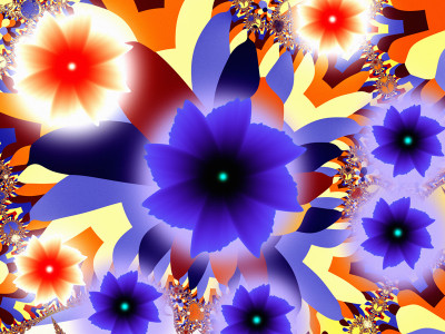 50% OFF on Fractal flowers Canvas Art(27 inch X 36 inch)