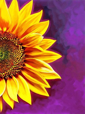 

Floral Painting Canvas Art(24 inch X 18 inch, Rolled)