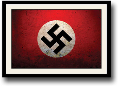 

Nazi Flag design Fine Art Print(10 inch X 14 inch, Framed)