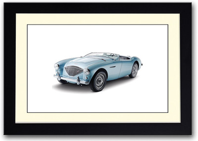 

Amazing Blue Vintage Car Fine Art Print(14 inch X 20 inch, Framed)
