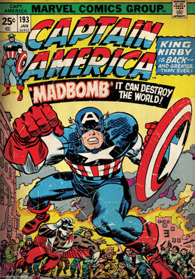 

Captain America -Madbomb poster (Officially Licensed) Paper Print(36 inch X 24 inch, Rolled)