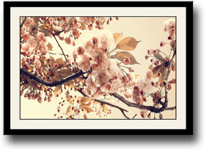 

Beautiful Pink flowers Fine Art Print(10 inch X 14 inch, Framed)