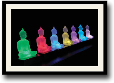 

Colourful multiple Buddha Fine Art Print(10 inch X 14 inch, Framed)
