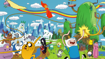 

TV Show Adventure Time HD Wall Poster Paper Print(12 inch X 18 inch, Rolled)
