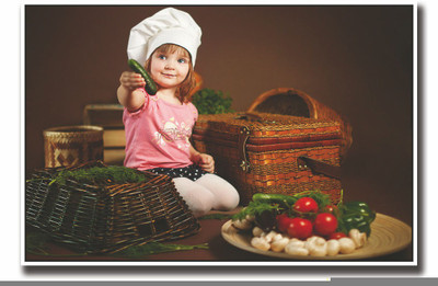 

Posterhouzz Chef girl Fine Art Print(12 inch X 18 inch, Rolled)