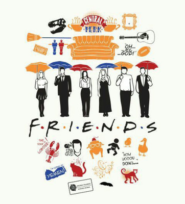 

Friends TV Series HD WALLPAPER POSTER Fine Art Print(19 inch X 13 inch, Rolled)
