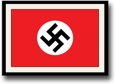 

Nazi swastika design Fine Art Print(10 inch X 14 inch, Framed)