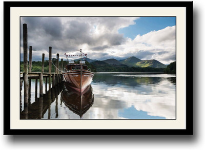 

Boat in the lake Fine Art Print(10 inch X 14 inch, Framed)