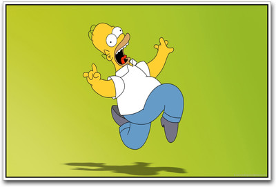 

Bart from the Simpsons Dancing marvelous Paper Print(12 inch X 18 inch)