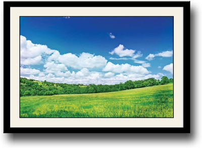 Green Landscape AFP0341 Fine Art Print(10 inch X 14 inch, Framed)