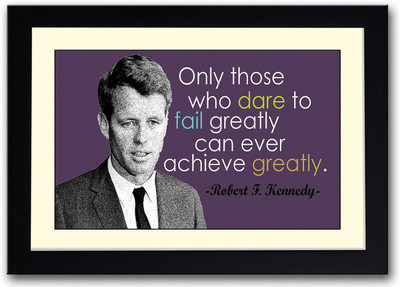 

Robert F Kennedy inspirational quote Fine Art Print(14 inch X 20 inch, Framed)