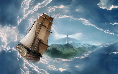 

Voyage Lighthouse ON FINE ART PAPER HD QUALITY WALLPAPER POSTER Fine Art Print(19 inch X 13 inch, Rolled)