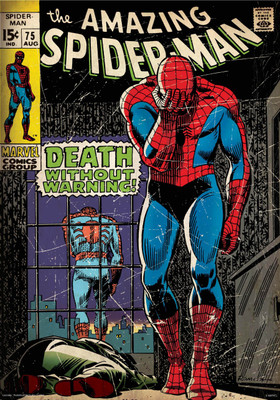 

Spider-man warning poster (Officially Licensed) Paper Print(24 inch X 16 inch, Rolled)