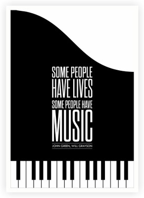 33% OFF on Some People Have Lives John Green, Will Grayson Novels Inspirational Quotes Poster Paper Print(16.5 inch X 11.5 inch)