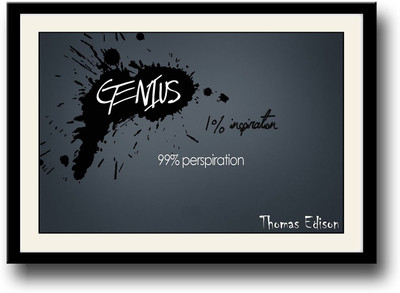 

Genius thomas edison definition Fine Art Print(10 inch X 14 inch, Framed)