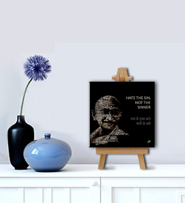 

Tallenge - Mahatma Gandhi Motivational Quotes In Hindi - Hate The Sin, Not The Sinner - Gallery Wrap With Easel Canvas Art(8 inch X 8 inch, Gallery Wrap)