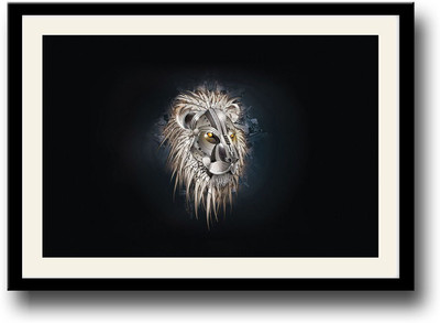 

Artistic Lion Face Fine Art Print(10 inch X 14 inch, Framed)