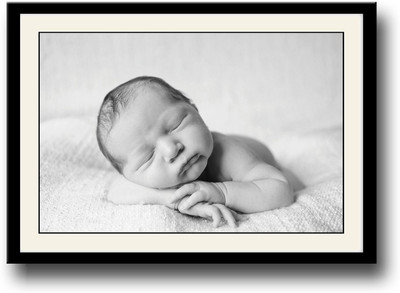 

Baby b&w cute Fine Art Print(10 inch X 14 inch, Framed)