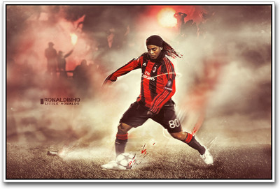 

Ronaldinho Football Photographic Paper(12 inch X 18 inch)