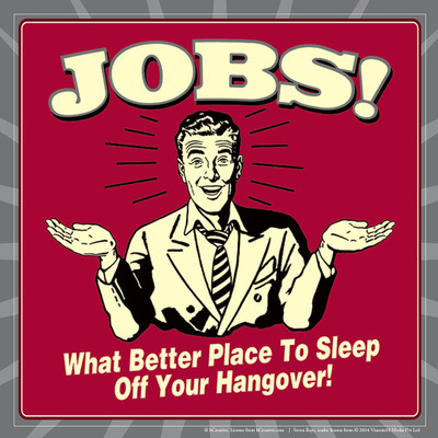 

bCreative Jobs What Better Place To Sleep Off Your Hangover! (Officially Licensed) Paper Print(12 inch X 12 inch)