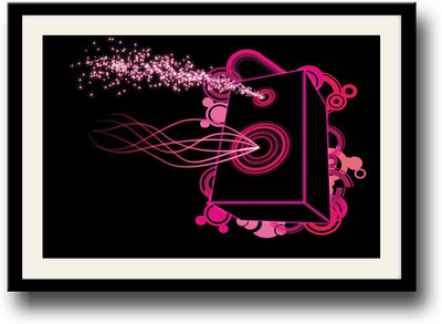 

Loudspeaker music abstract Fine Art Print(10 inch X 14 inch, Framed)