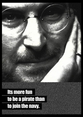 

Posterhouzz Steve Jobs - Its More Fun to be a Pirate Fine Art Print(12 inch X 18 inch, Rolled)