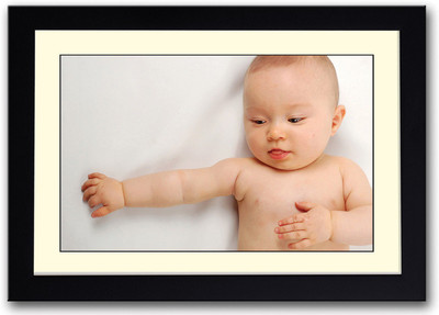 

Cute Baby showing Tongue Fine Art Print(14 inch X 20 inch, Framed)