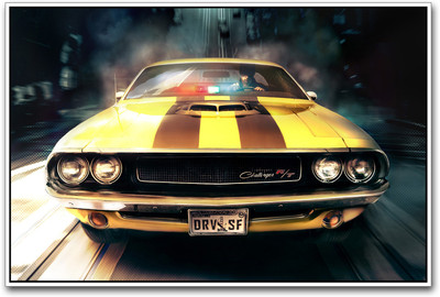 

Yellow super car Paper Print(12 inch X 18 inch)