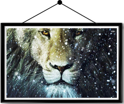 

Wildlife Lion framed posters Paper Print(16.5 inch X 13.7 inch, Framed)