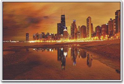 

City Lights Paper Print(12 inch X 18 inch)