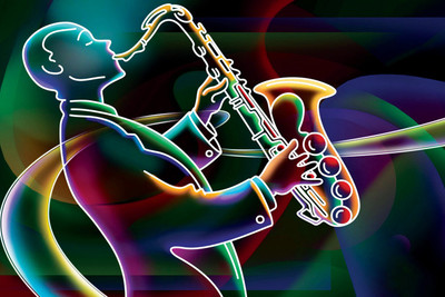 

JAZZ MUSIC 12X18 INCHES Fine Art Print(12 inch X 18 inch)