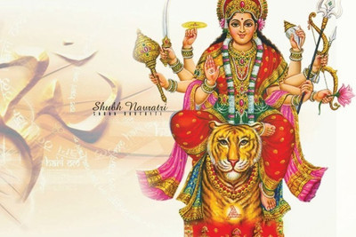 

Posterhouzz Maa Durga Poster Fine Art Print(12 inch X 18 inch, Rolled)