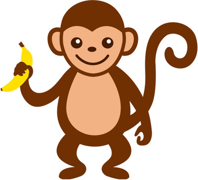 

Monkey with Banana Photographic Paper(13 inch X 19 inch, Rolled)