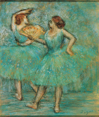 

Tallenge - Two Dancers by Edgar Degas - A3 Size Unframed Poster Paper Print(16.5 inch X 11.6 inch)