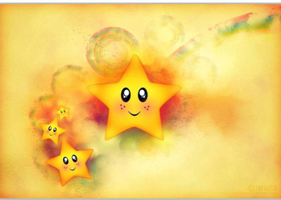 

Posterhouzz Cute Stars Paper Print(12 inch X 18 inch, Rolled)