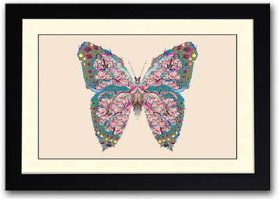 

Amazing Colorful Butterfly Fine Art Print(14 inch X 20 inch, Framed)