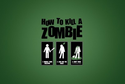 

How To Kill Zombie Paper Poster 12"x18" Paper Print(13 inch X 19 inch, Rolled)