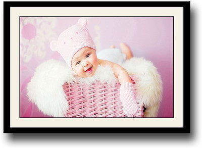 

Baby with fur Fine Art Print(10 inch X 14 inch, Framed)