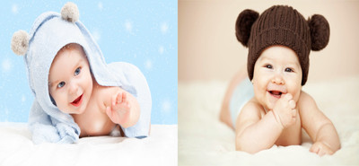 

Cute Baby Poster 2 Pcs Combo Smiling New Born Infant Wall Decor Photographic Paper(12 inch X 18 inch)
