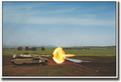 

Army tank firing Fine Art Print(12 inch X 18 inch, Rolled)