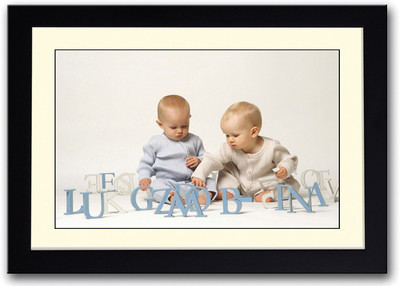 

Baby Playing With Letters Fine Art Print(14 inch X 20 inch, Framed)