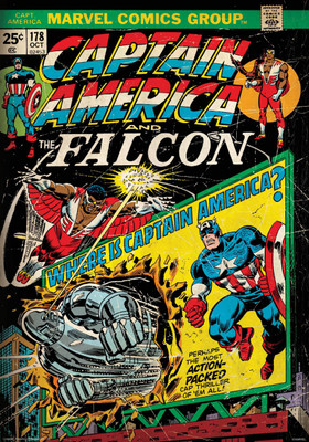 

Captain America -falcon poster (Officially Licensed) Paper Print(36 inch X 24 inch, Rolled)