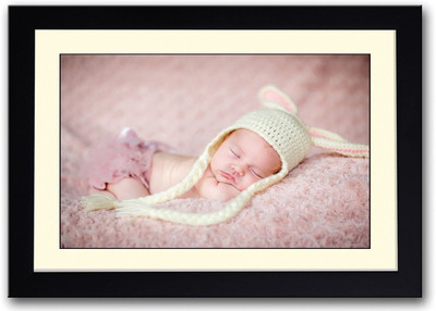 

Cute Baby Sleeping With Hat Fine Art Print(14 inch X 20 inch, Framed)