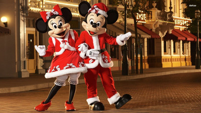 

Disney Minnie And Mikki Cartoon Poster Paper Print(12 inch X 18 inch, Rolled)