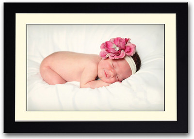 

Baby Smiling and Sleeping Fine Art Print(14 inch X 20 inch, Framed)