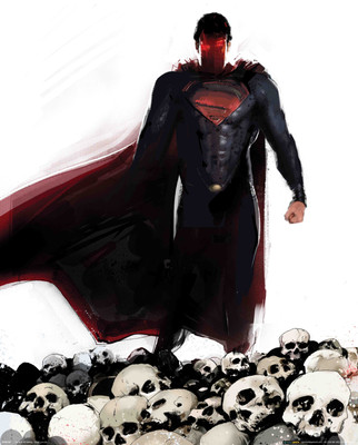 Superman Skulls Mini Poster Paper Print(20 inch X 16 inch)